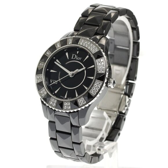 Christian Dior Dior VIII CD1231E1 black ceramic Quartz Ladies Watch_895056